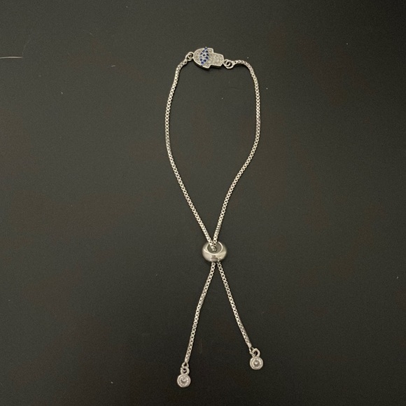 CRYSTAL EVIL EYE SLIDER BRACELET - Picture 2 of 10